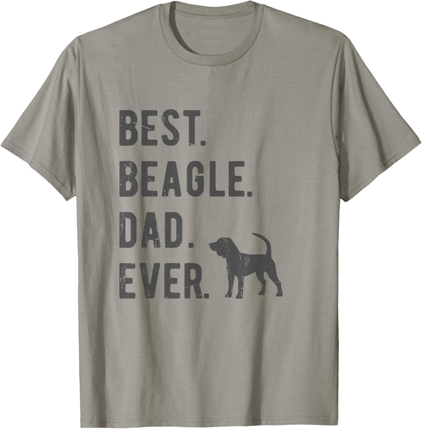 Best Beagle Dad Ever Funny Beagle Dog Lovers Dad Gift T-Shirt - T-Shirt | Sand