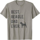 Best Beagle Dad Ever Funny Beagle Dog Lovers Dad Gift T-Shirt - T-Shirt | Sand