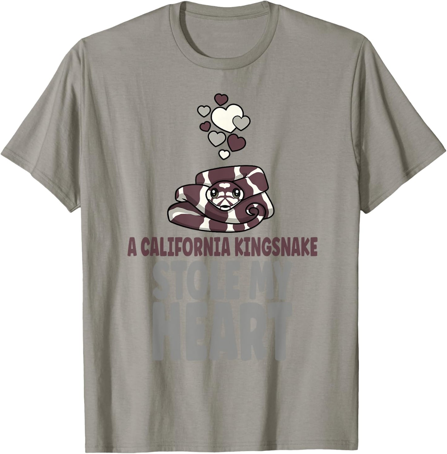 A California Kingsnake Stole My Heart Pet Kingsnake Owner T-Shirt - T-Shirt | Sand