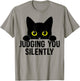 Funny Cat Judging You Silently Sarcastic Cat T-Shirt - T-Shirt | Sand