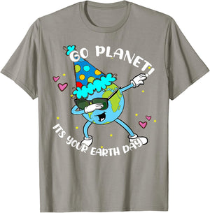 Kids Go Planet Its Your Earth Day Shirt Cute Boy Toddler T-Shirt - T-Shirt | Sand