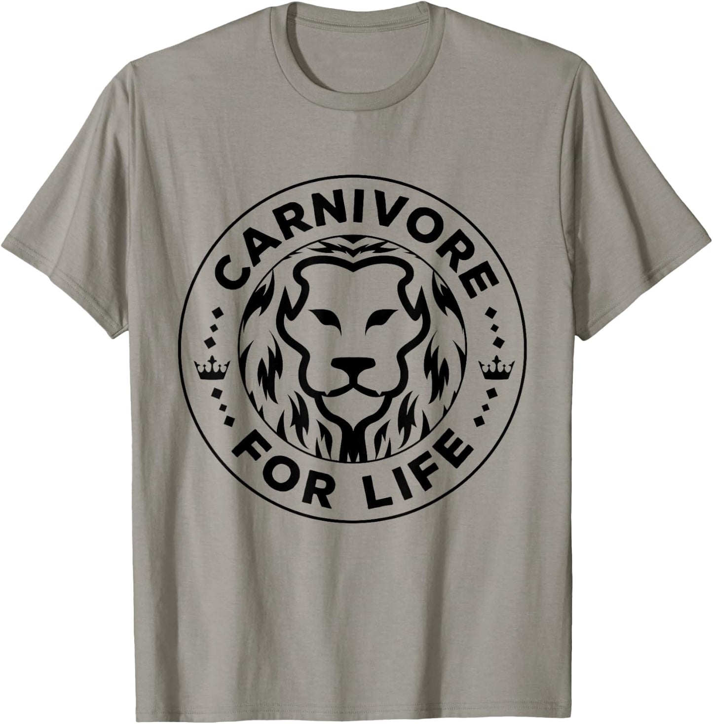 Carnivore Diet for Life Lion Carnivores Meat Ketogenic Lover T-Shirt - T-Shirt | Sand
