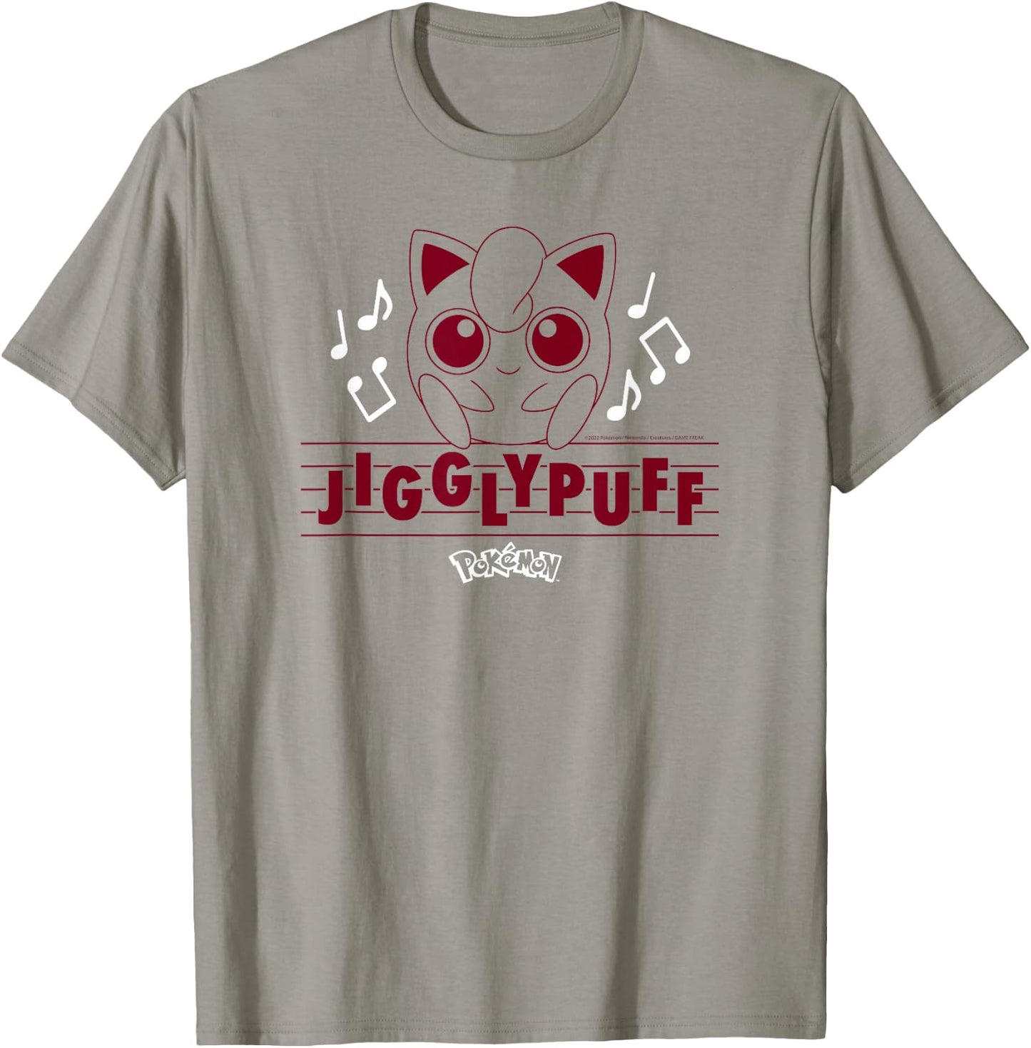 Pokémon - Jigglypuff Music Notes T-Shirt - T-Shirt | Sand