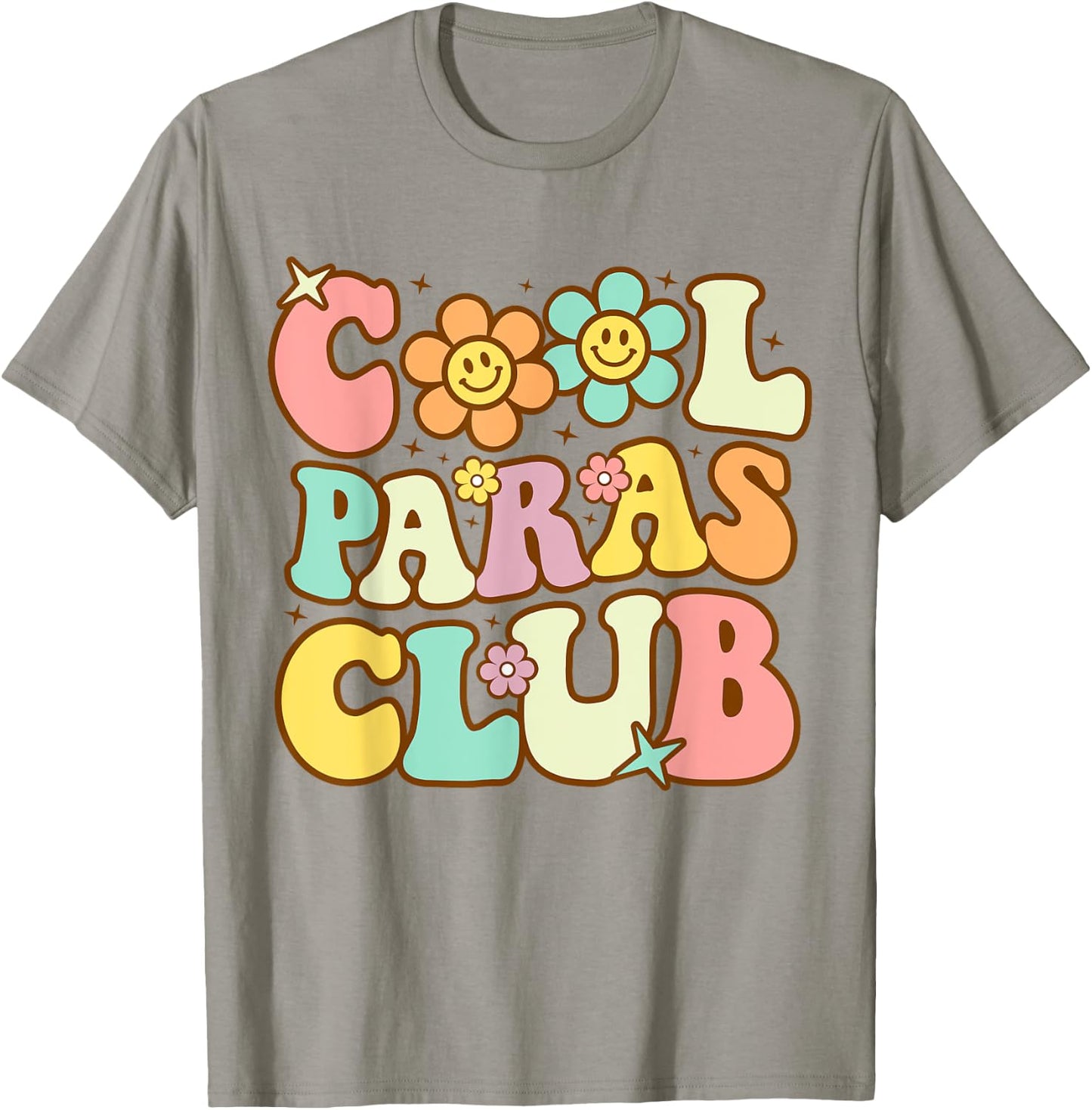 Cool Paras Club Paraprofessional Paraeducator Back To School T-Shirt - T-Shirt | Sand