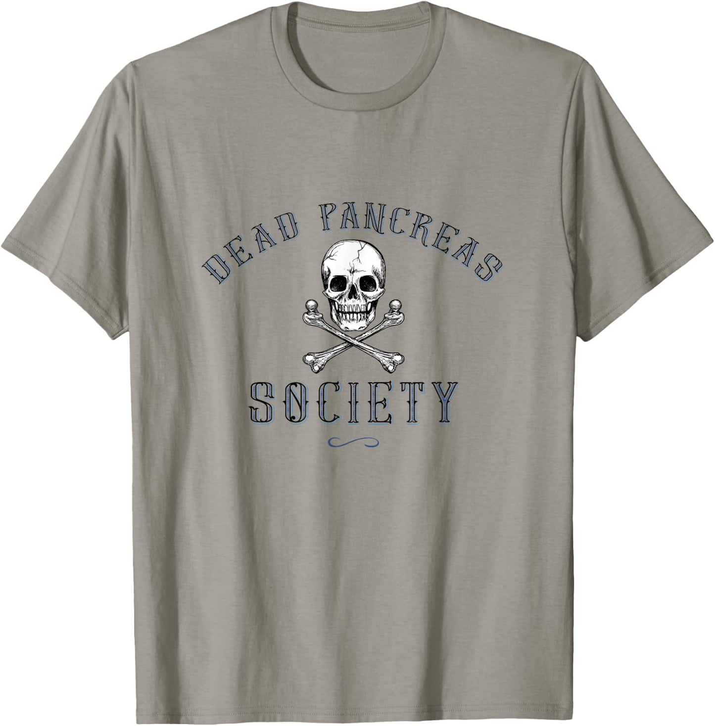 Dead Pancreas Society, Diabetes Awareness Skull T-Shirt - T-Shirt | Sand