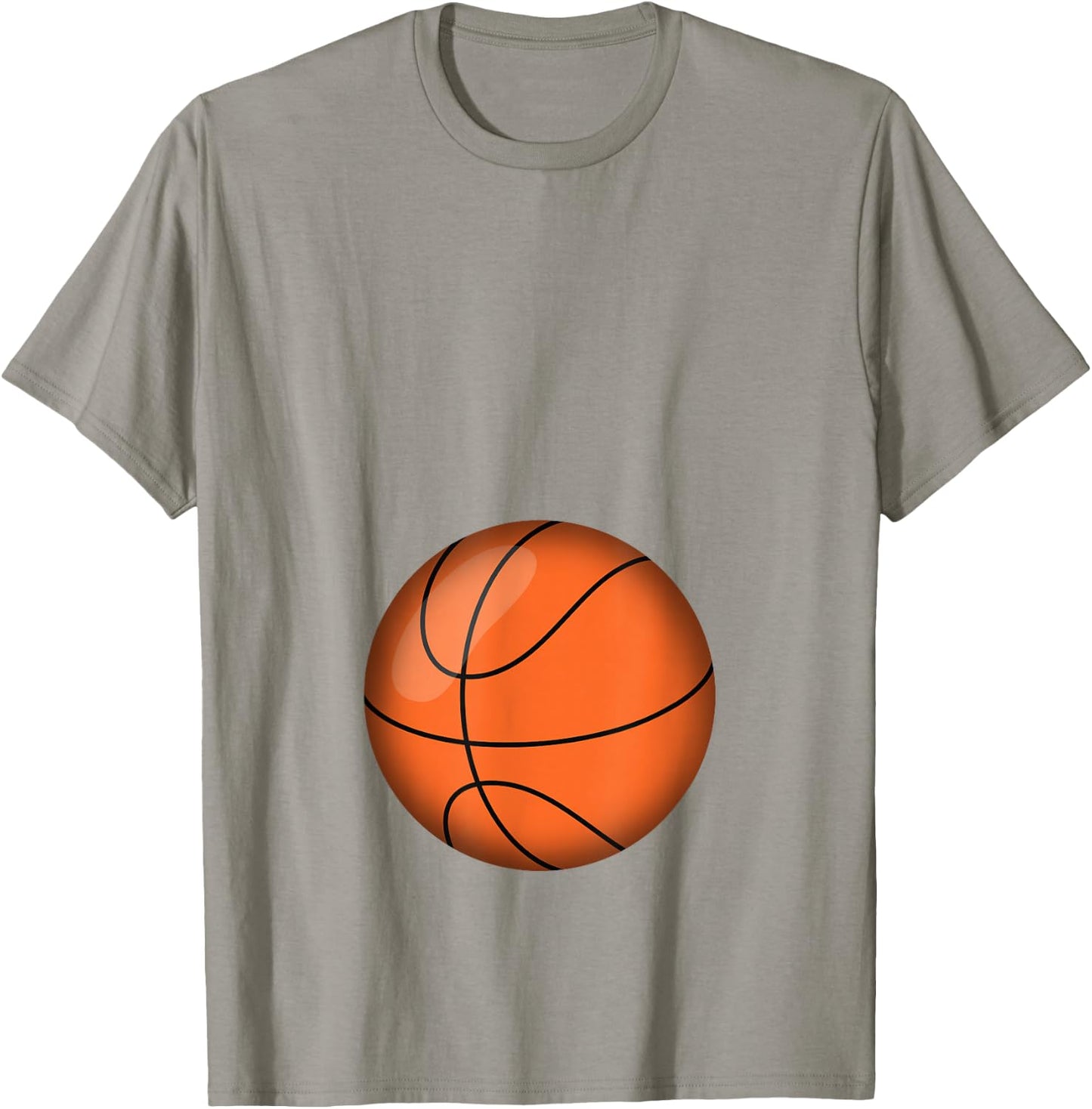 Funny Basketball Player Baby Belly Mum T-Shirt - T-Shirt | Sand