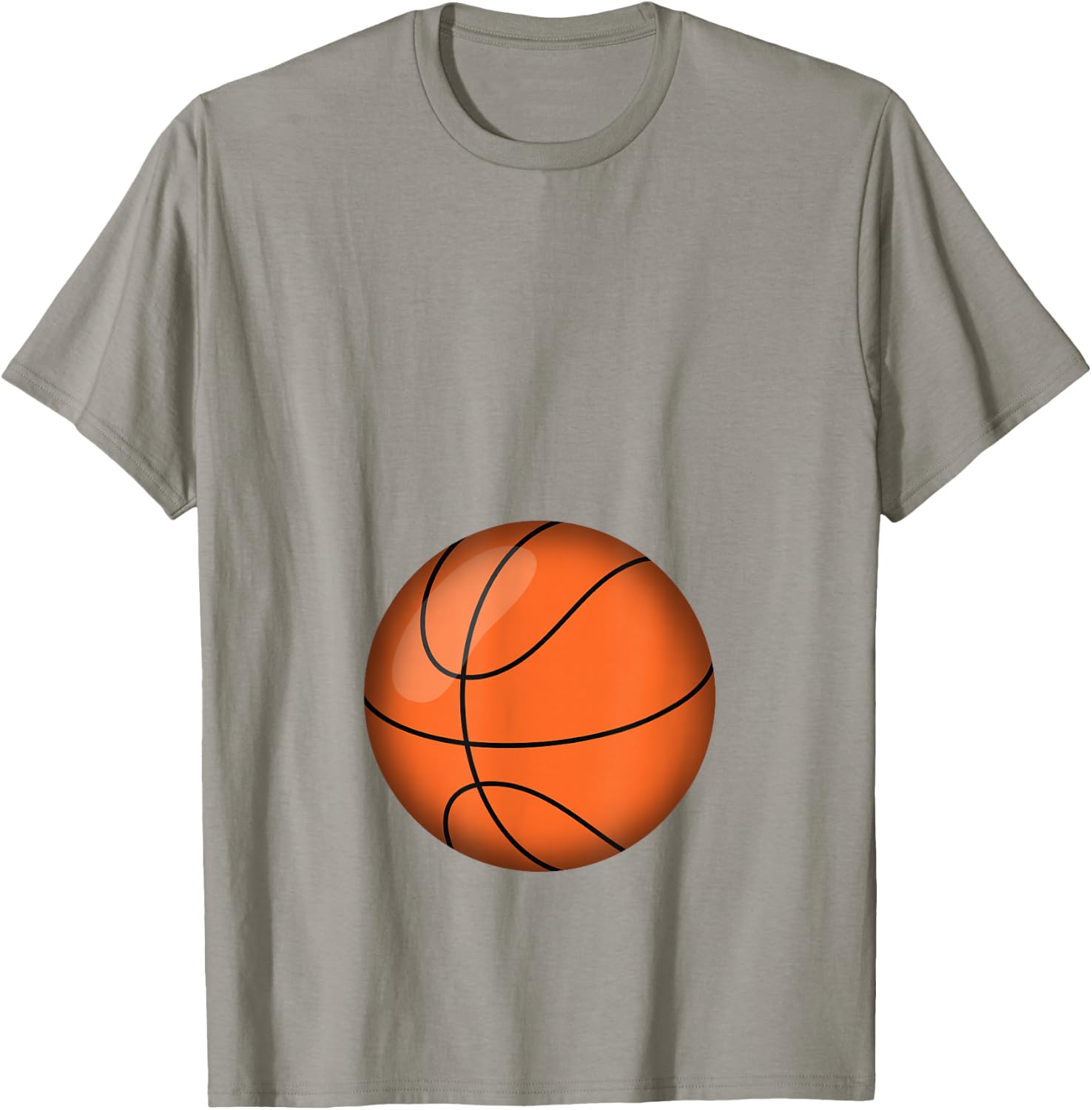 Funny Basketball Player Baby Belly Mum T-Shirt - T-Shirt | Sand