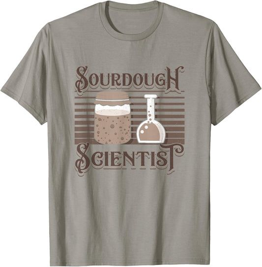 Baking Baker Sourdough Scientist Bread Baker Master T-Shirt - T-Shirt | Sand