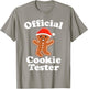 Funny Gingerbread Man Official Cookie Tester Christmas T-Shirt - T-Shirt | Sand