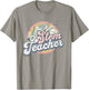 Stem Teacher Retro Math Teacher First Day Of School Women Girls Kids T-Shirt - T-Shirt | Sand