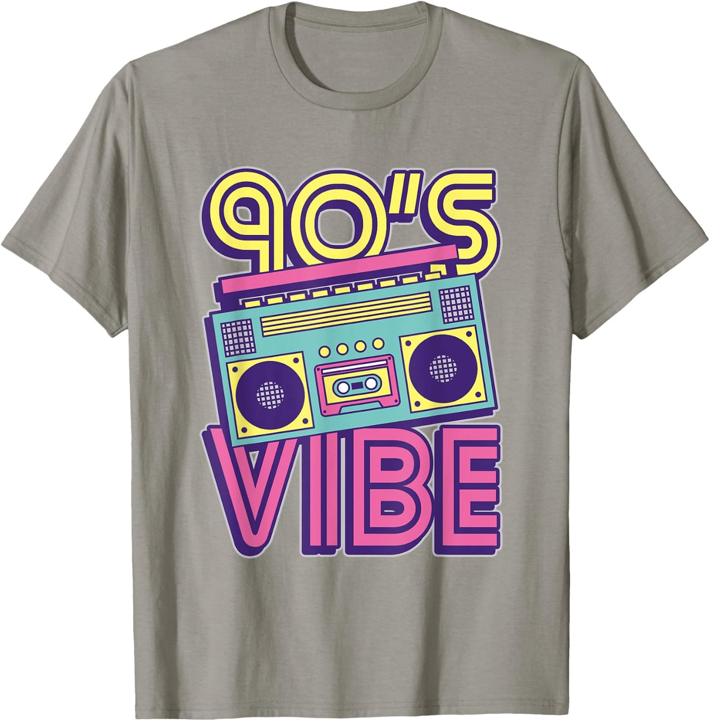 90s Vibe 1990s Music Lover Nineties Costume Party Retro 90s T-Shirt - T-Shirt | Sand