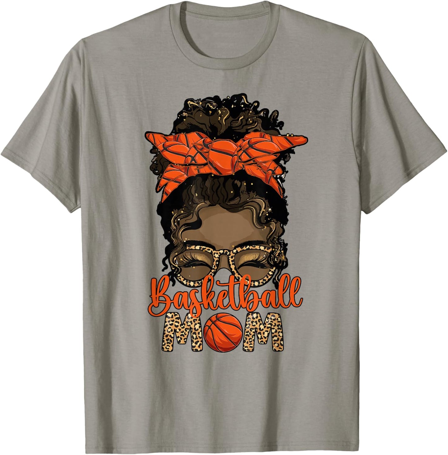 Black Basketball Mom Melanin Mother of A Basketball Player T-Shirt - T-Shirt | Sand