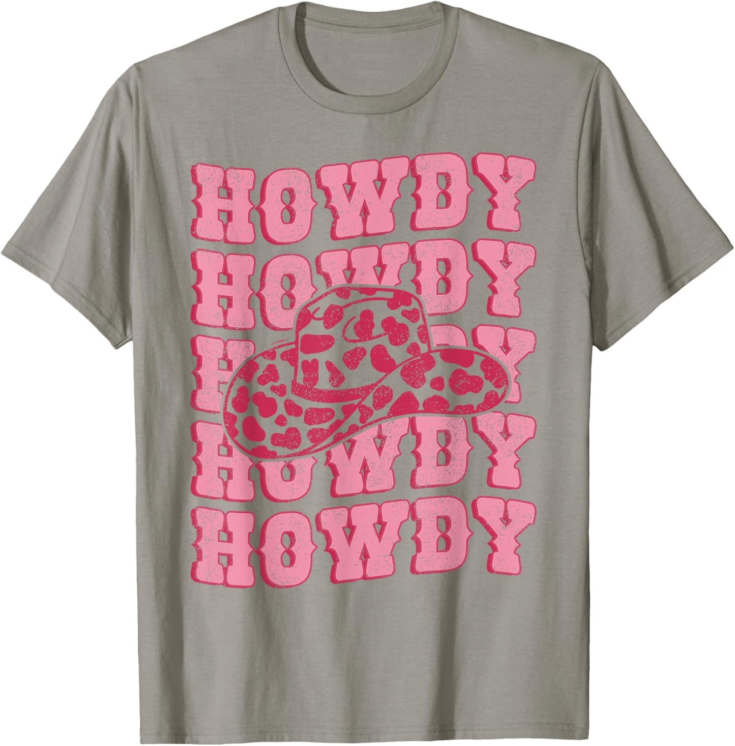 Vintage White Howdy Rodeo Western Country Southern Cowgirl T-Shirt - T-Shirt | Sand