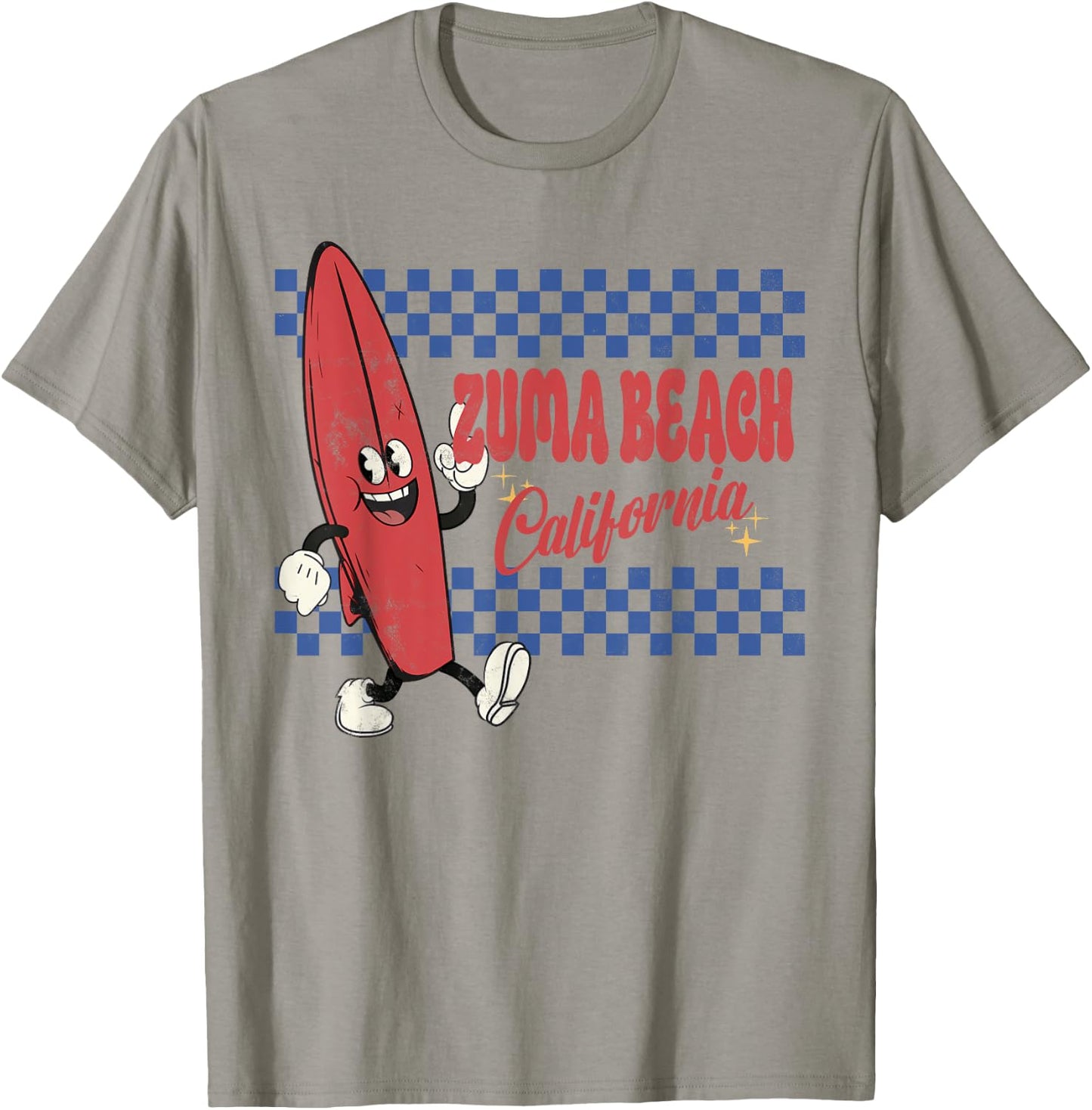 Zuma Beach California Retro Surfer Vintage Beach Men Women T-Shirt - T-Shirt | Sand