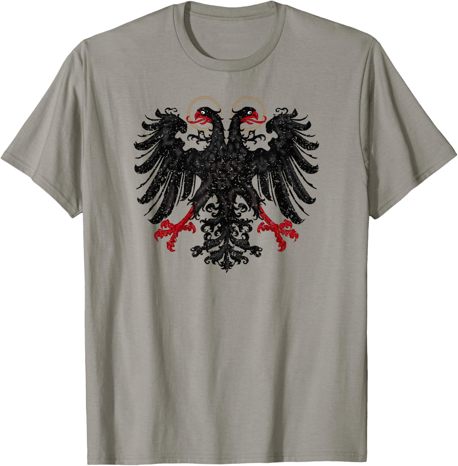 Holy Roman Banner Flag Double Headed Eagle T-Shirt - T-Shirt | Sand