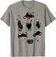 Christmas Black Cats T-Shirt - T-Shirt | Sand