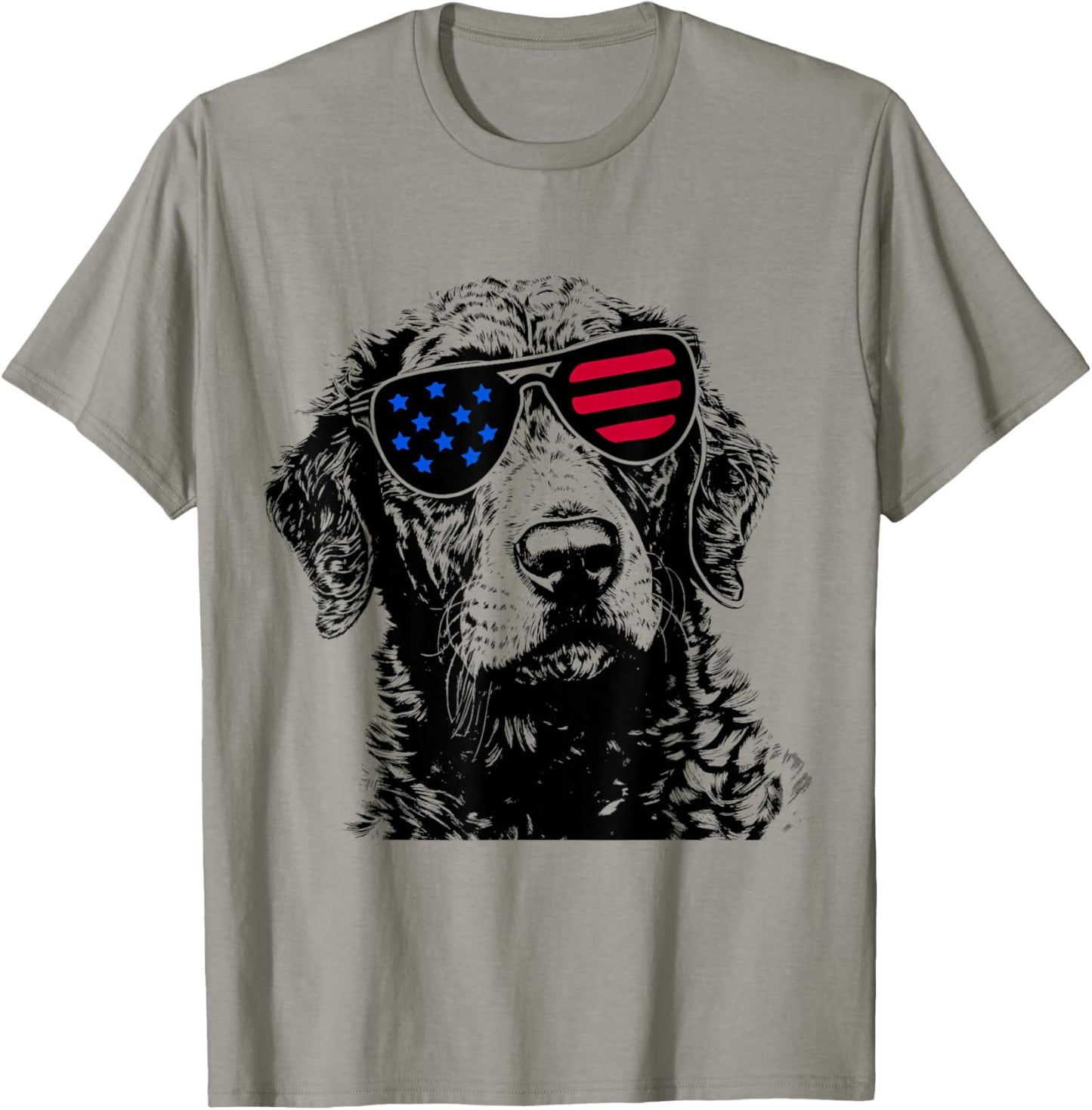 Chesapeake Bay Retriever Dog 4th July America USA Flag Kids Men T-Shirt - T-Shirt | Sand