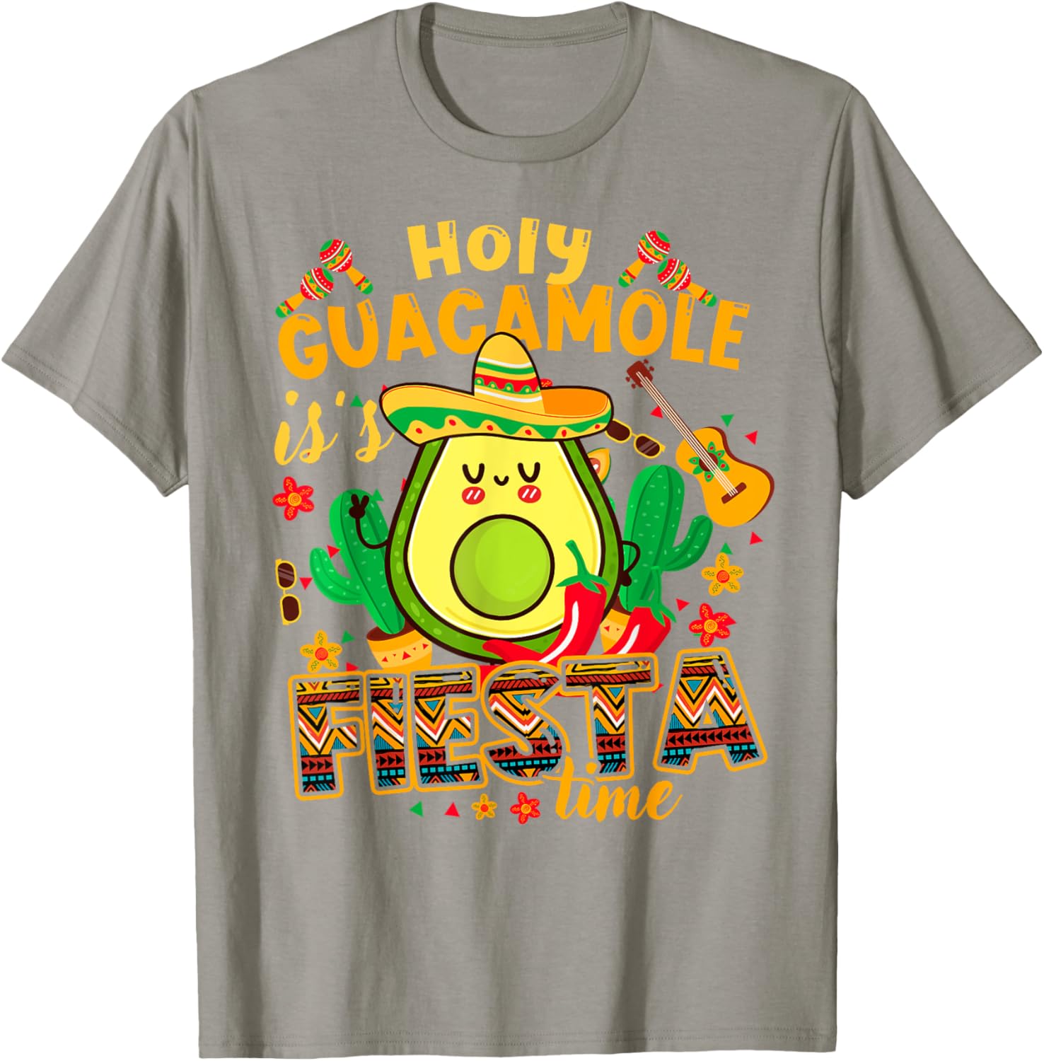 Cinco De Mayo Holy Guacamole Fiesta Shirt Funny Kids Women T-Shirt - T-Shirt | Sand