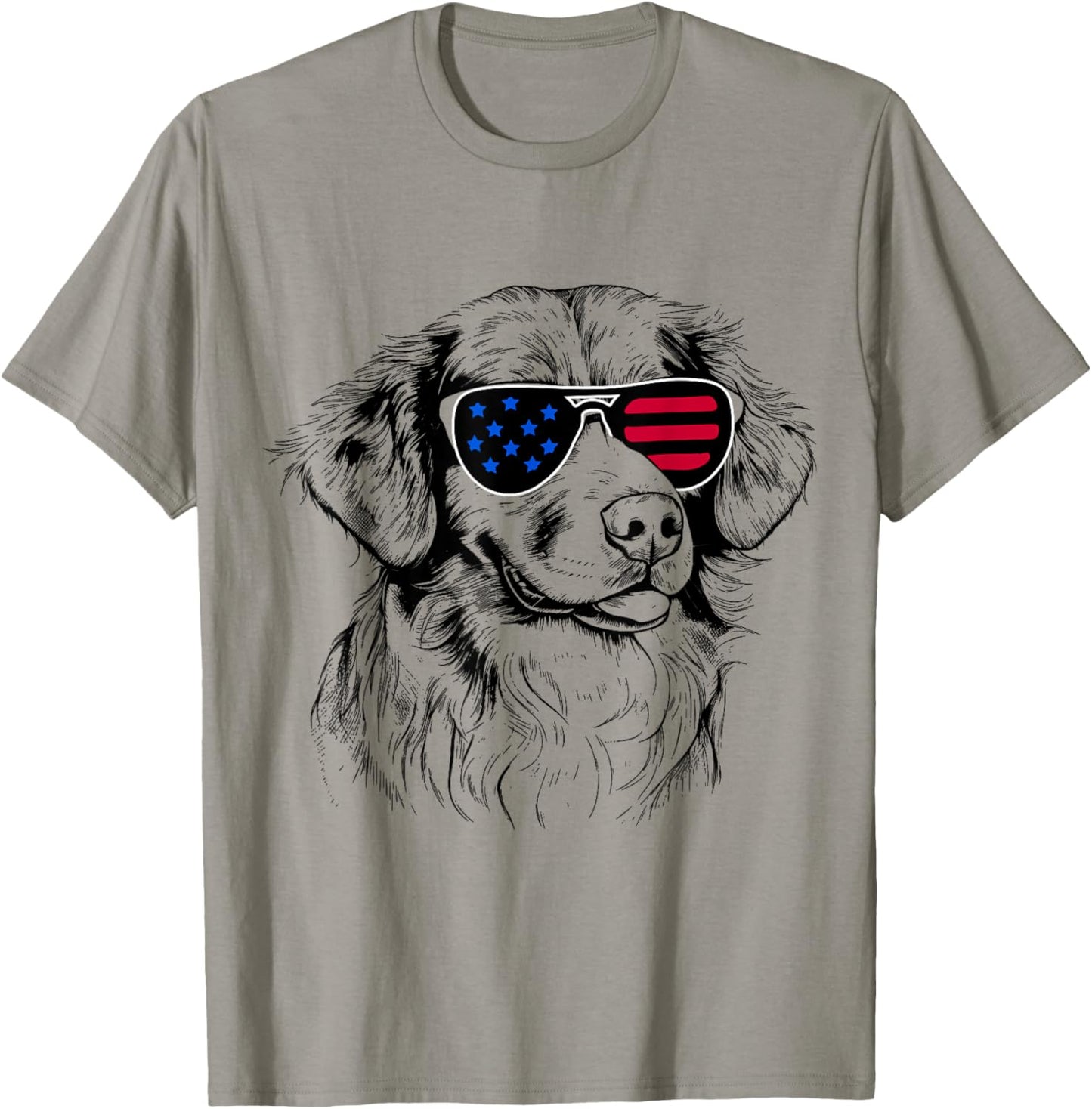 Nova Scotia Duck Tolling Retriever Toller Dog 4th July USA Men Women Kids T-Shirt - T-Shirt | Sand