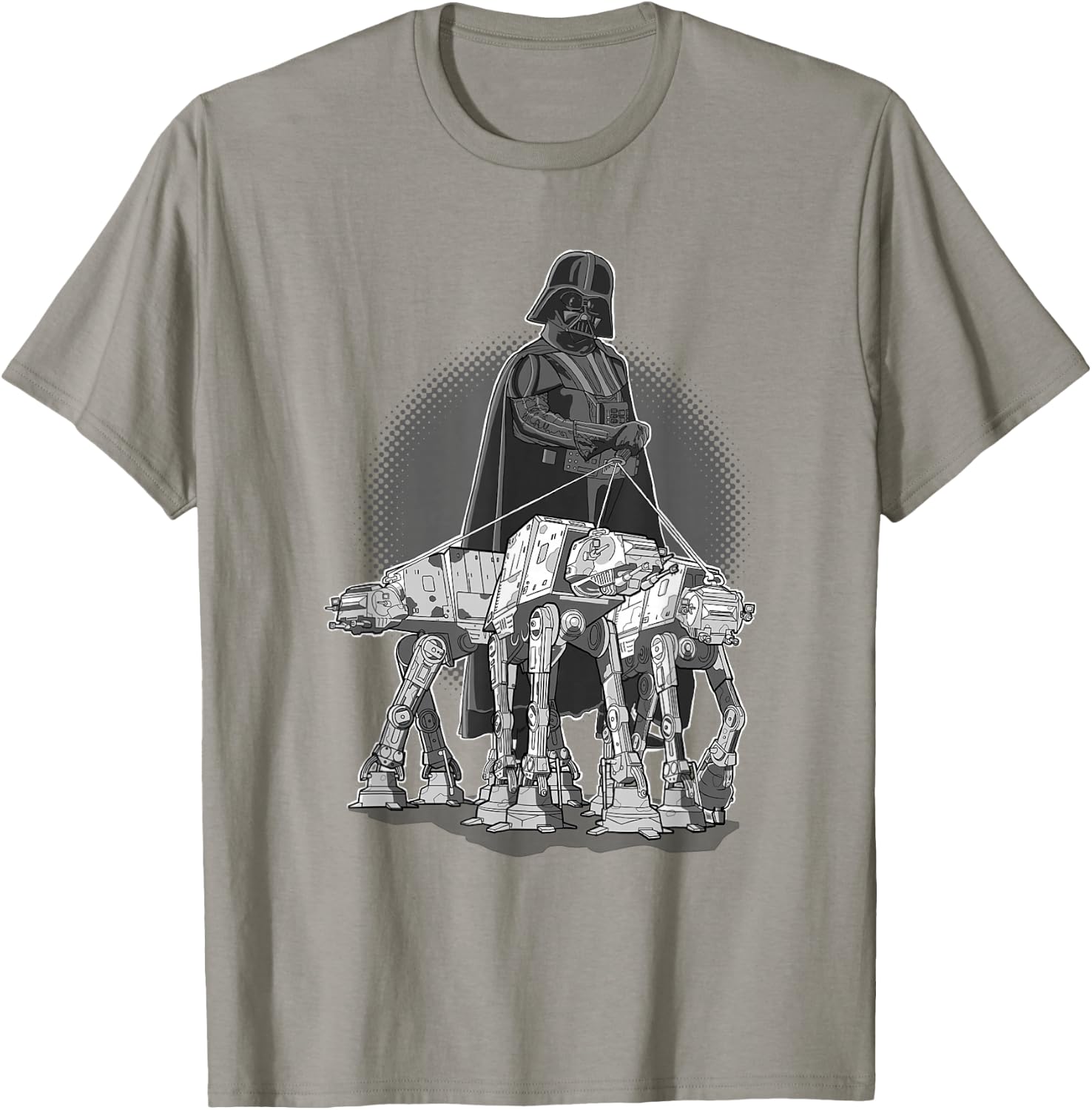 Star Wars Darth Vader AT Walkers Dogs Leash Portrait T-Shirt - T-Shirt | Sand