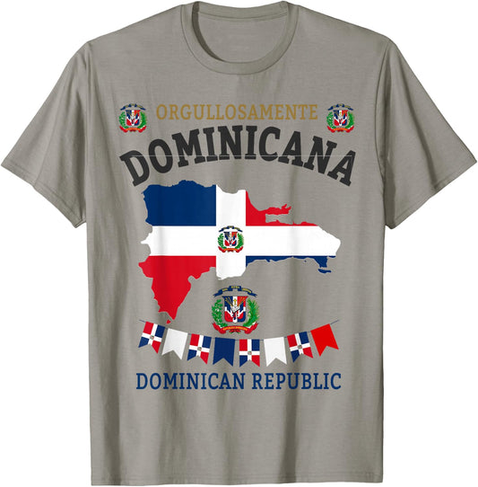 Republica Dominicana & Hispanic Dominican Flag T-Shirt - T-Shirt | Sand