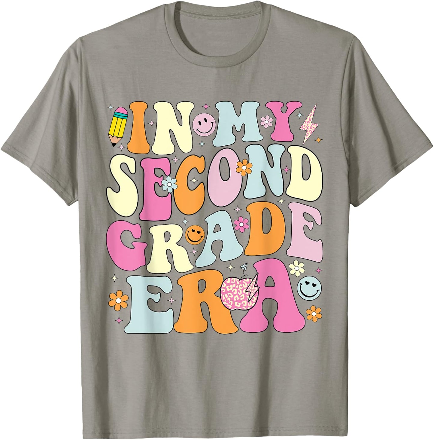 In My Second Grade Era 2nd Grade Girl Teacher Back to School T-Shirt - T-Shirt | Sand