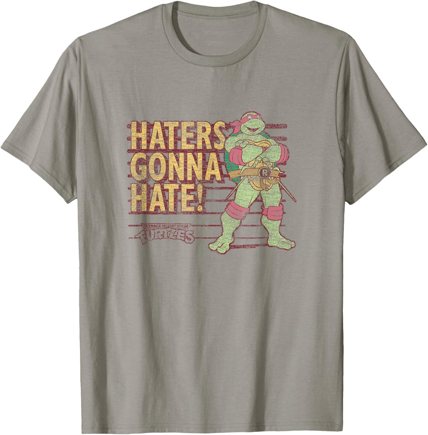 Teenage Mutant Ninja Turtles Raphael Haters Gonna Hate Retro T-Shirt - T-Shirt | Sand