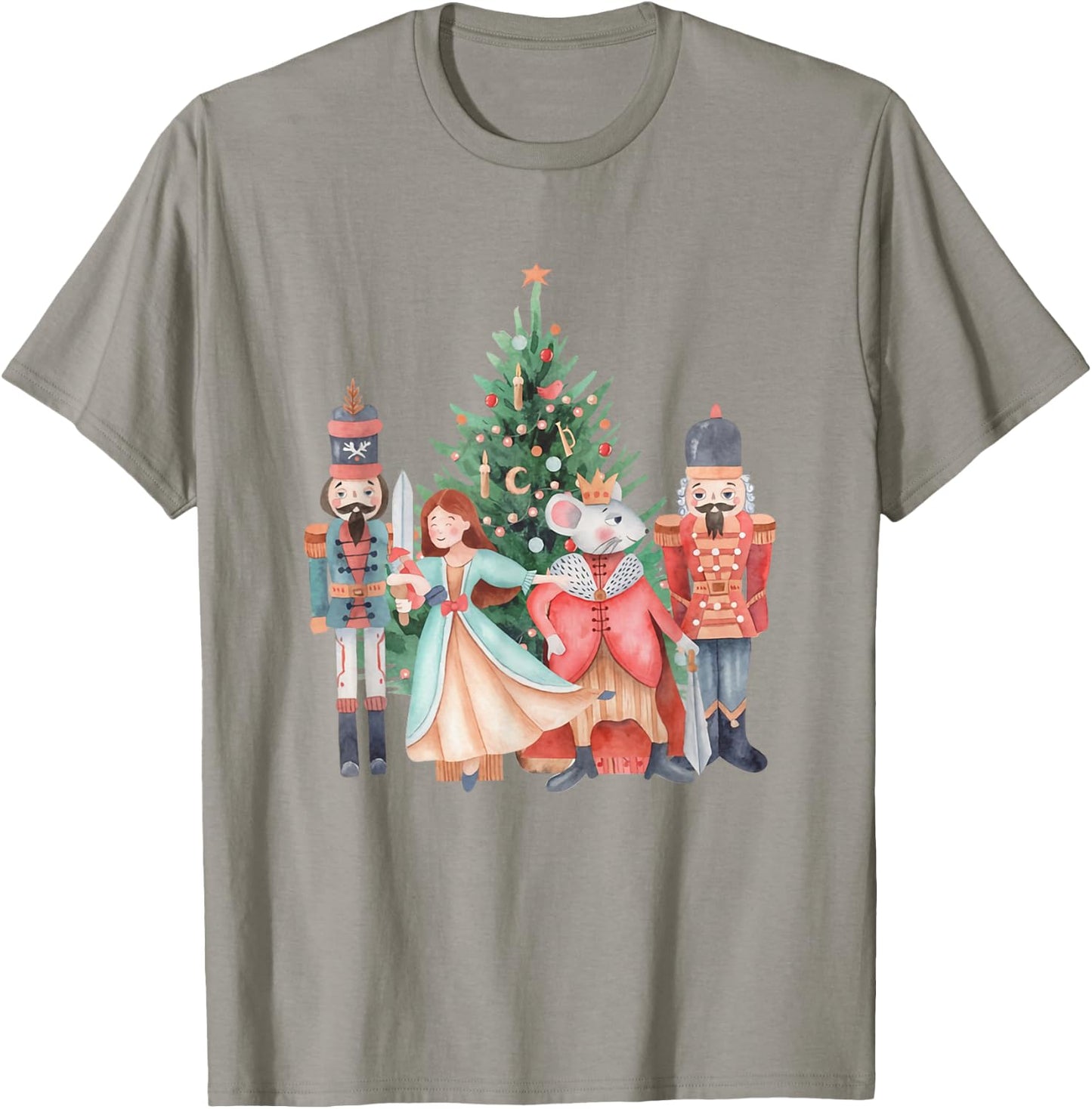 Retro Nutcracker Christmas Sugar Plum Fairy Holiday Women T-Shirt - T-Shirt | Sand