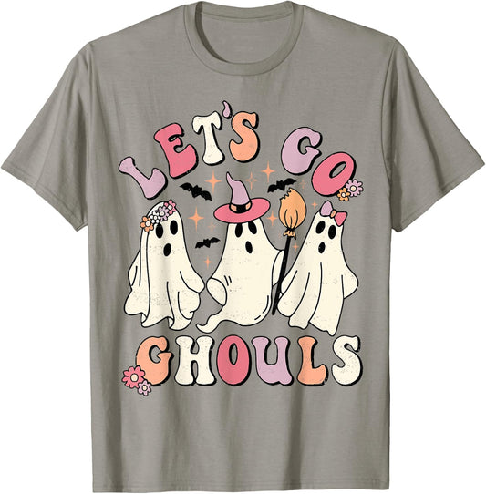 Let's Go Ghouls Funny Ghost Halloween T-Shirt - T-Shirt | Sand