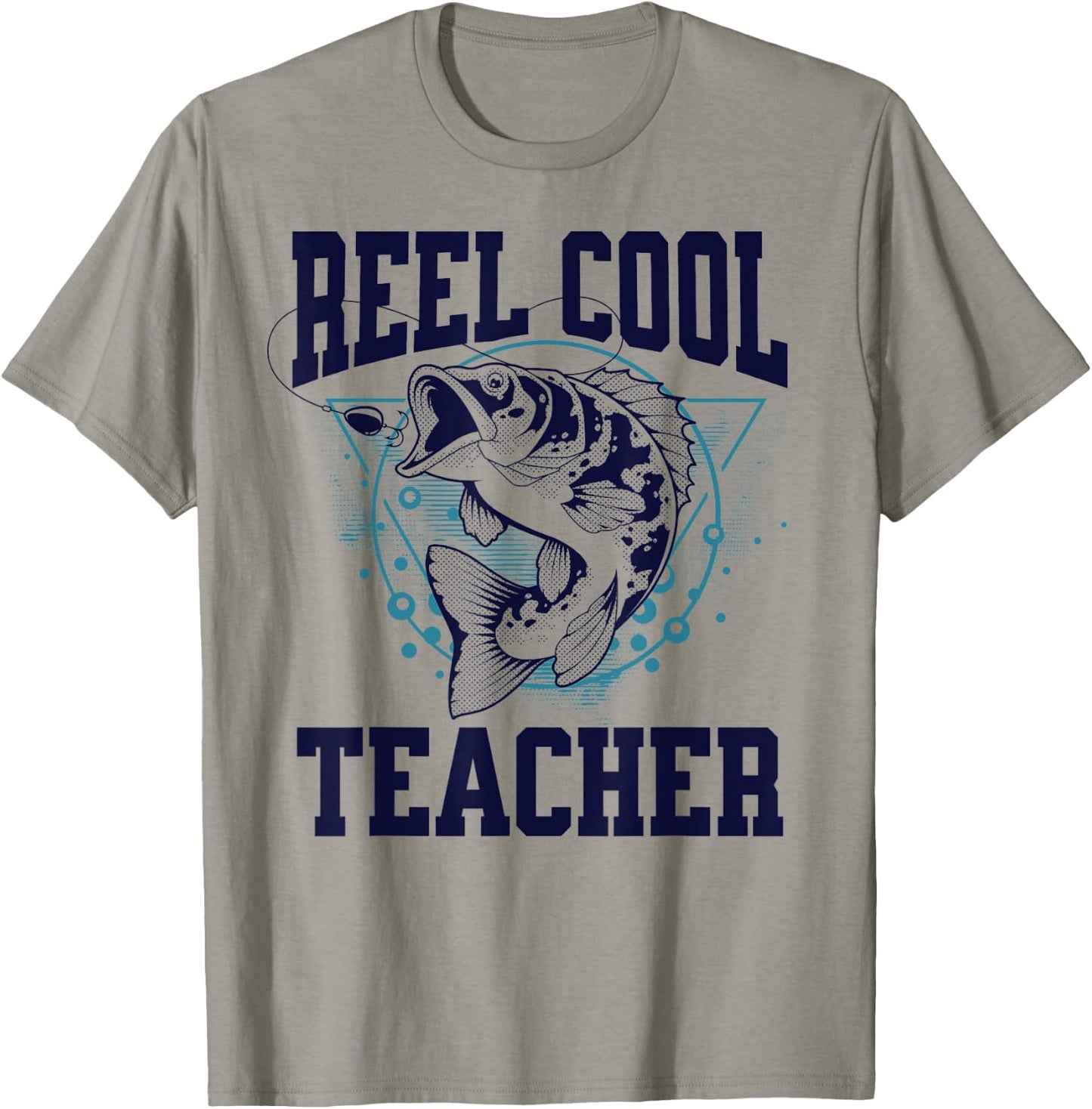 Funny Fishing Reel Cool Teacher Outdoors T-Shirt - T-Shirt | Sand