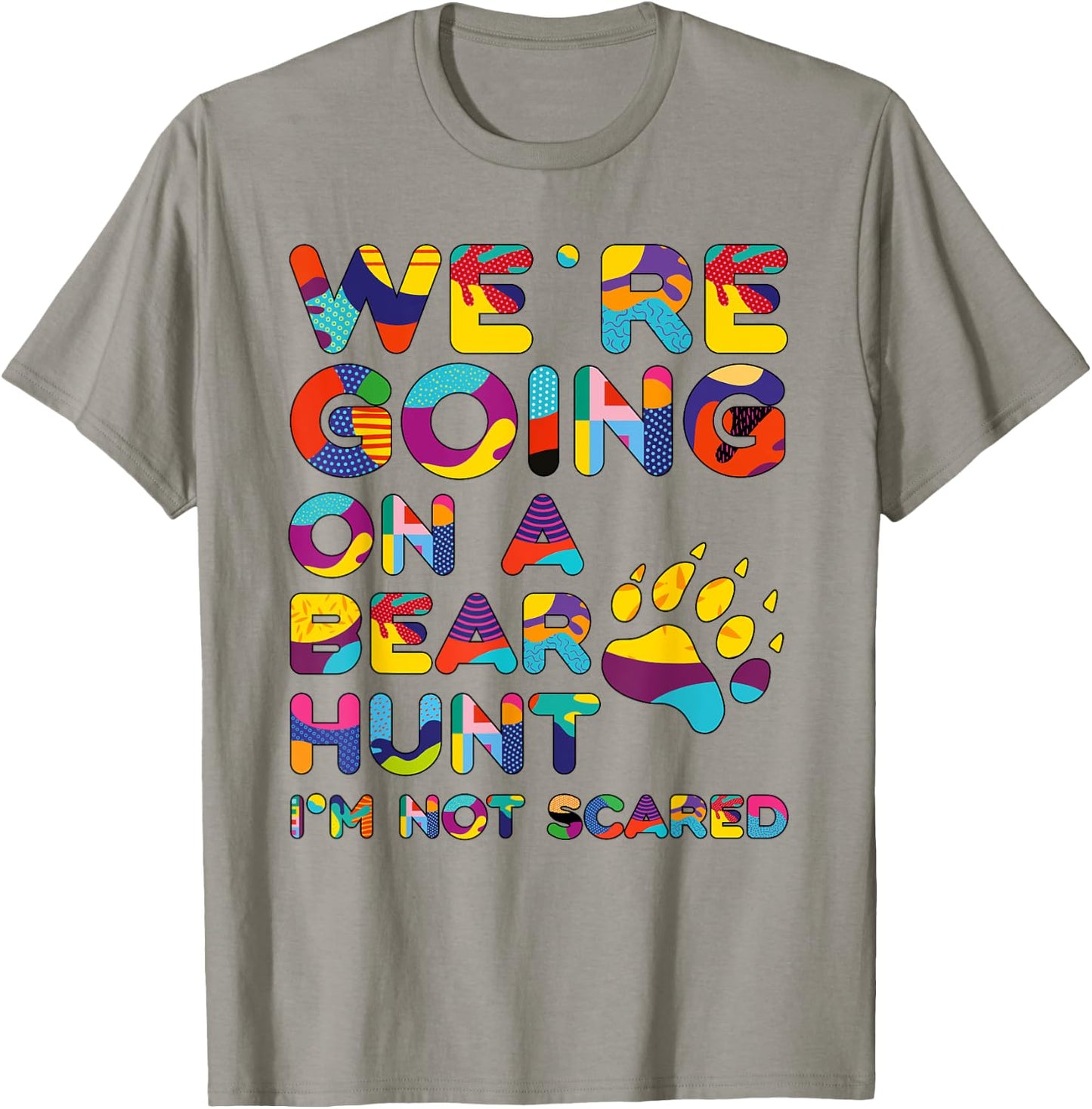Cool going on a bear hunt I'm not scared for kids T-Shirt - T-Shirt | Sand