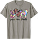 Cute Peace Love Poodle Tie-dye Women Dog Lover Mothers Day T-Shirt - T-Shirt | Sand