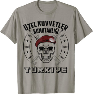 Turkish Special Force Özel Kuvvetler Komutanligi Military T-Shirt - T-Shirt | Sand