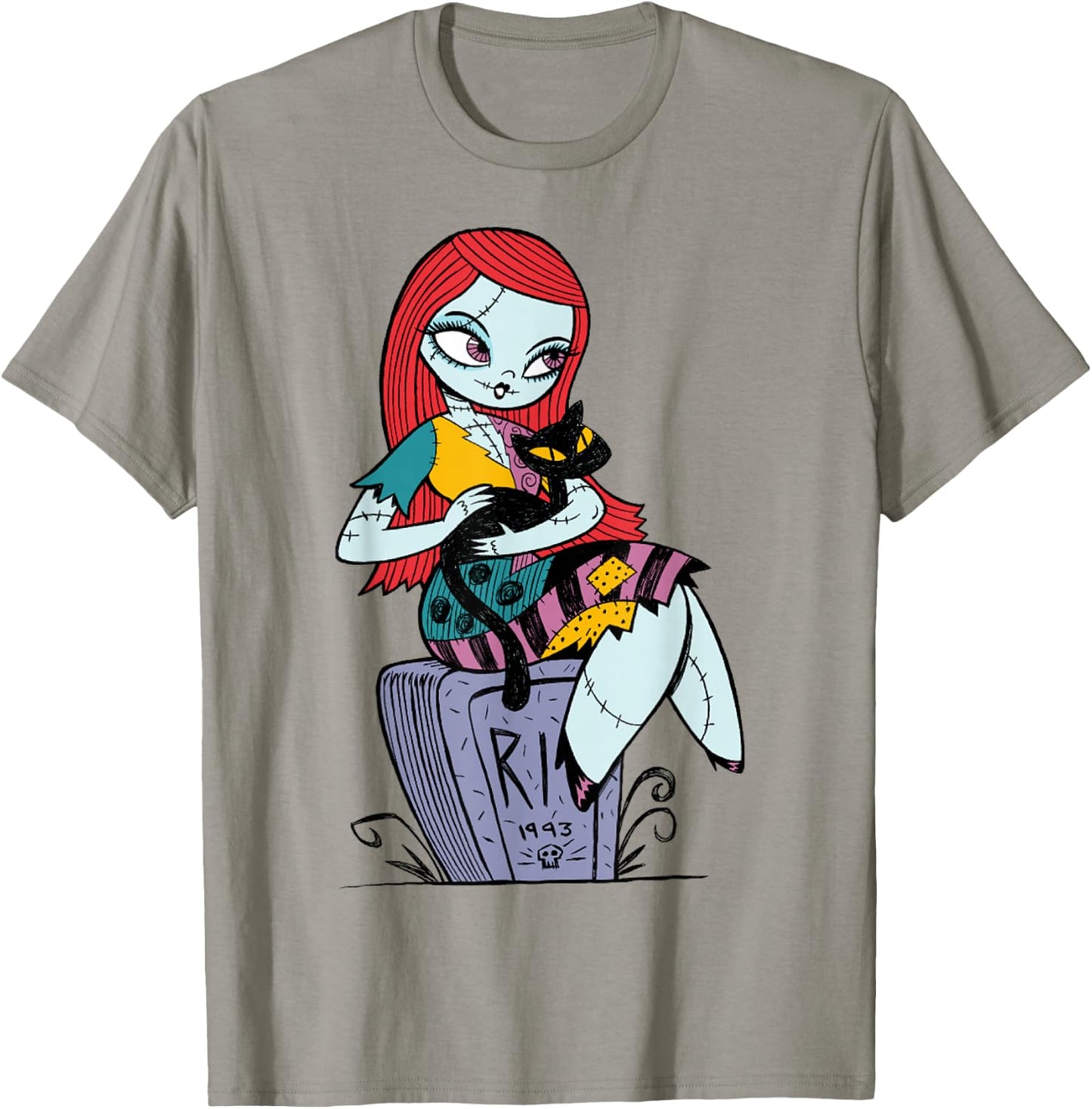 Disney The Nightmare Before Christmas Sally and Cat T-Shirt - T-Shirt | Sand