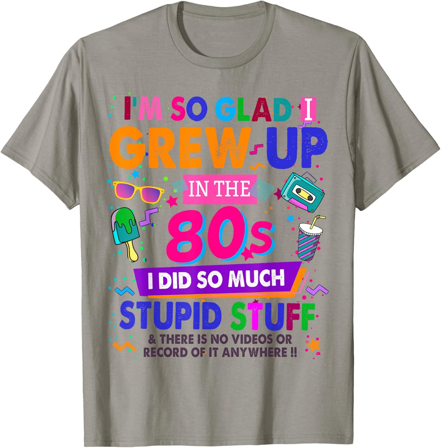 80s Design Rave Outfit & 80s Festival Costume T-Shirt - T-Shirt | Sand