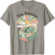 Vintage The Poconos Pennsylvania Mountains Hiking Sunset T-Shirt - T-Shirt | Sand