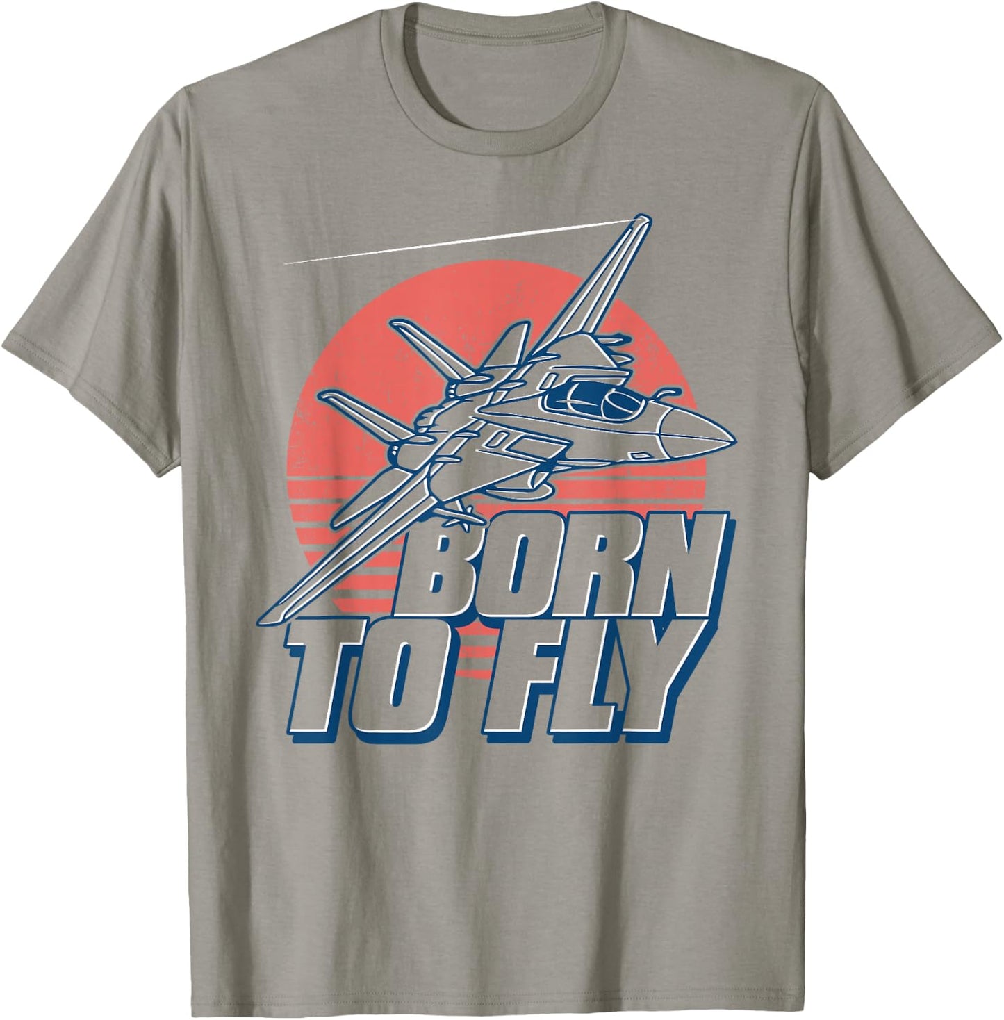 Born to Fly Fighter Jet Plane Kids Boys Airplane T-Shirt - T-Shirt | Sand
