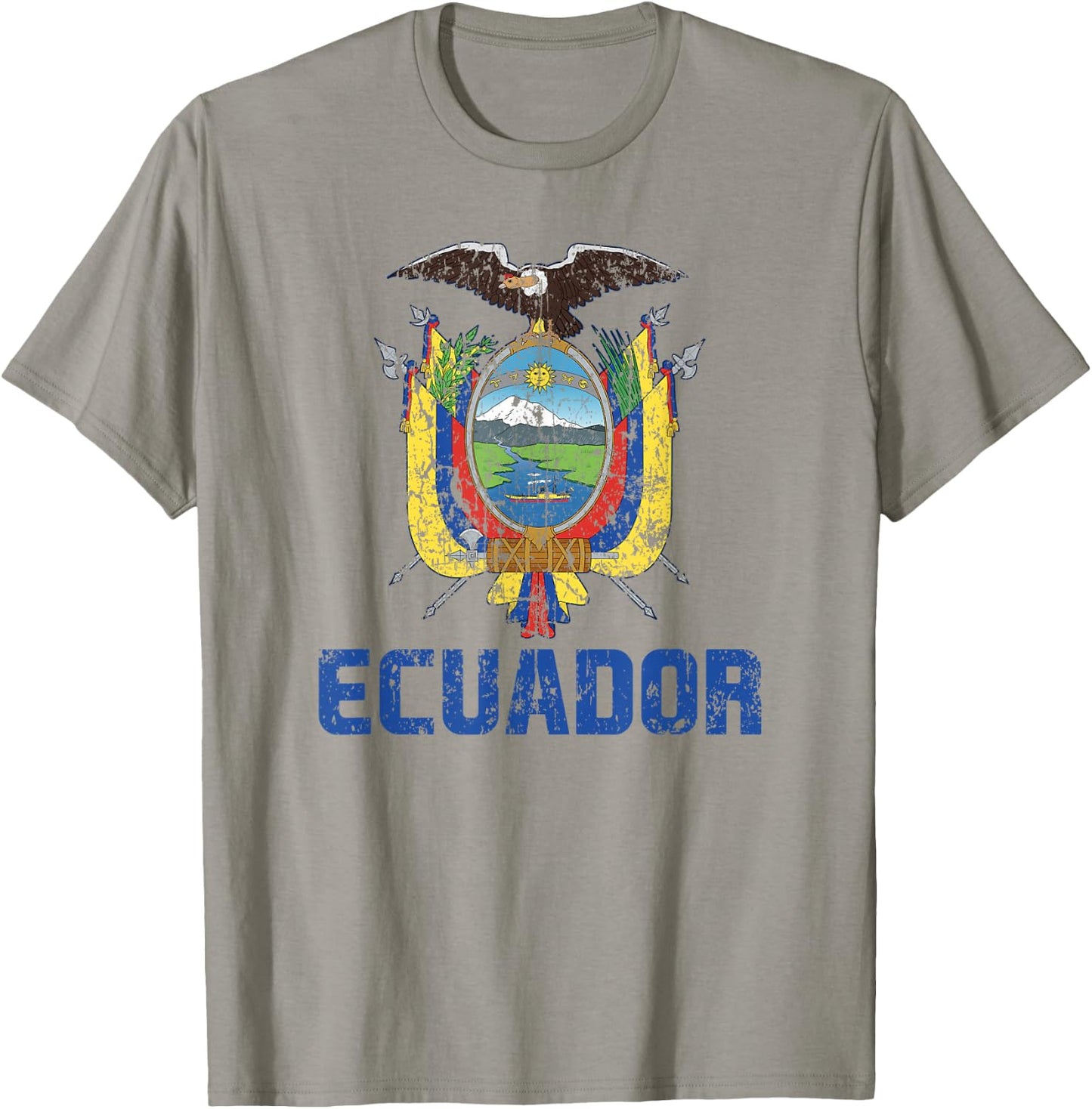 Ecuador Flag Ecuadorian Pride International Country T-Shirt - T-Shirt | Sand