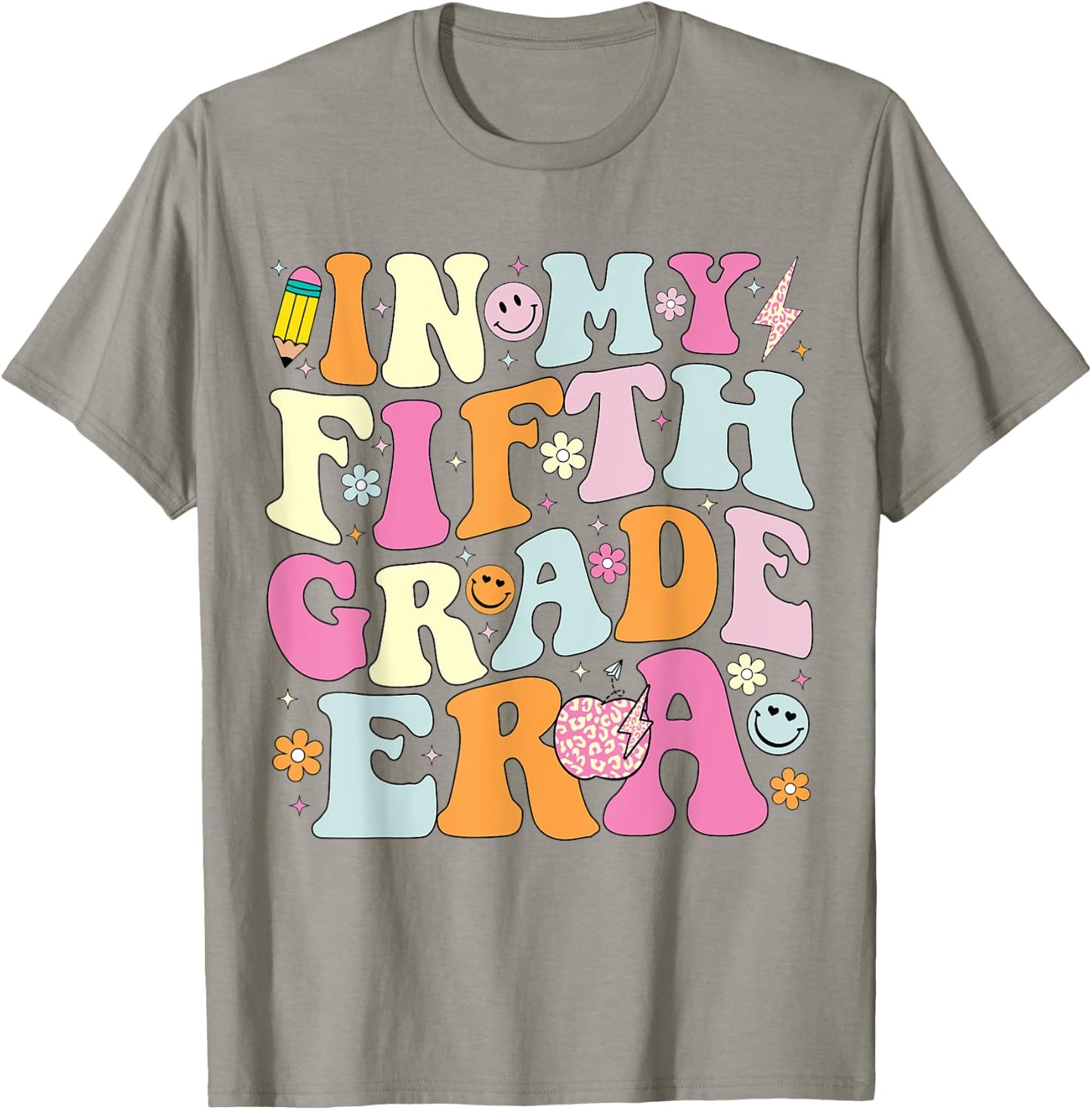 In My Fifth Grade Era 5th Grade Era Teacher Back to School Women Girls Kids T-Shirt - T-Shirt | Sand