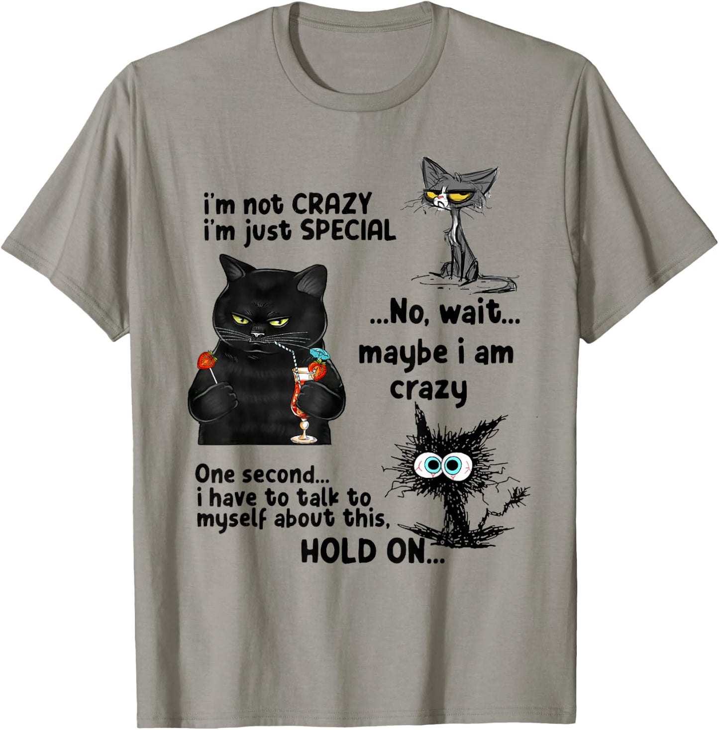 I'm Not Crazy I'm Just Special Wait Maybe I'm Crazy T-Shirt - T-Shirt | Sand