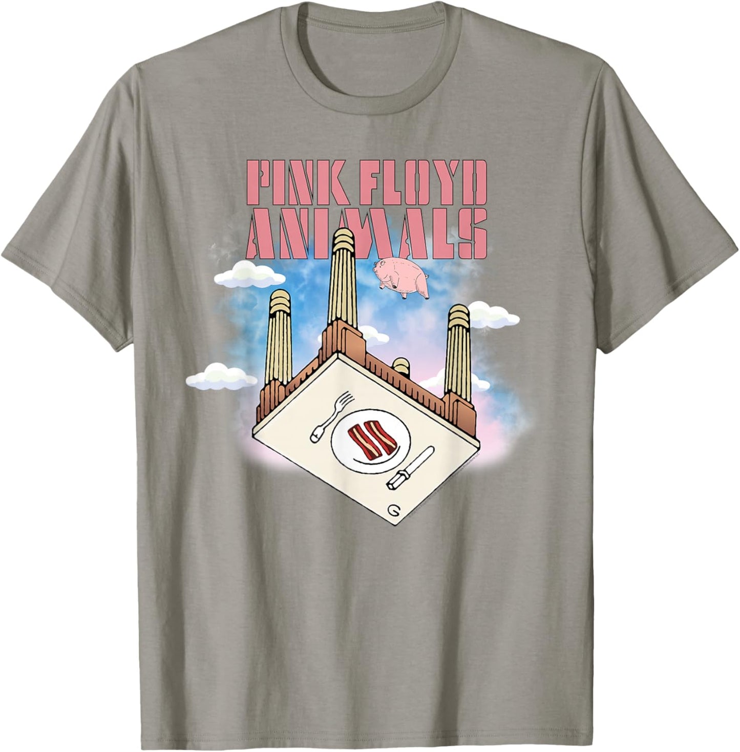 Pink Floyd Animals 2018 Remix Bacon Table T-Shirt - T-Shirt | Sand
