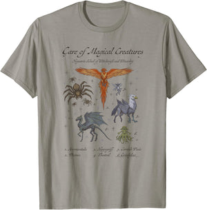 Harry Potter Care of Magical Creatures Hogwarts School T-Shirt - T-Shirt | Sand