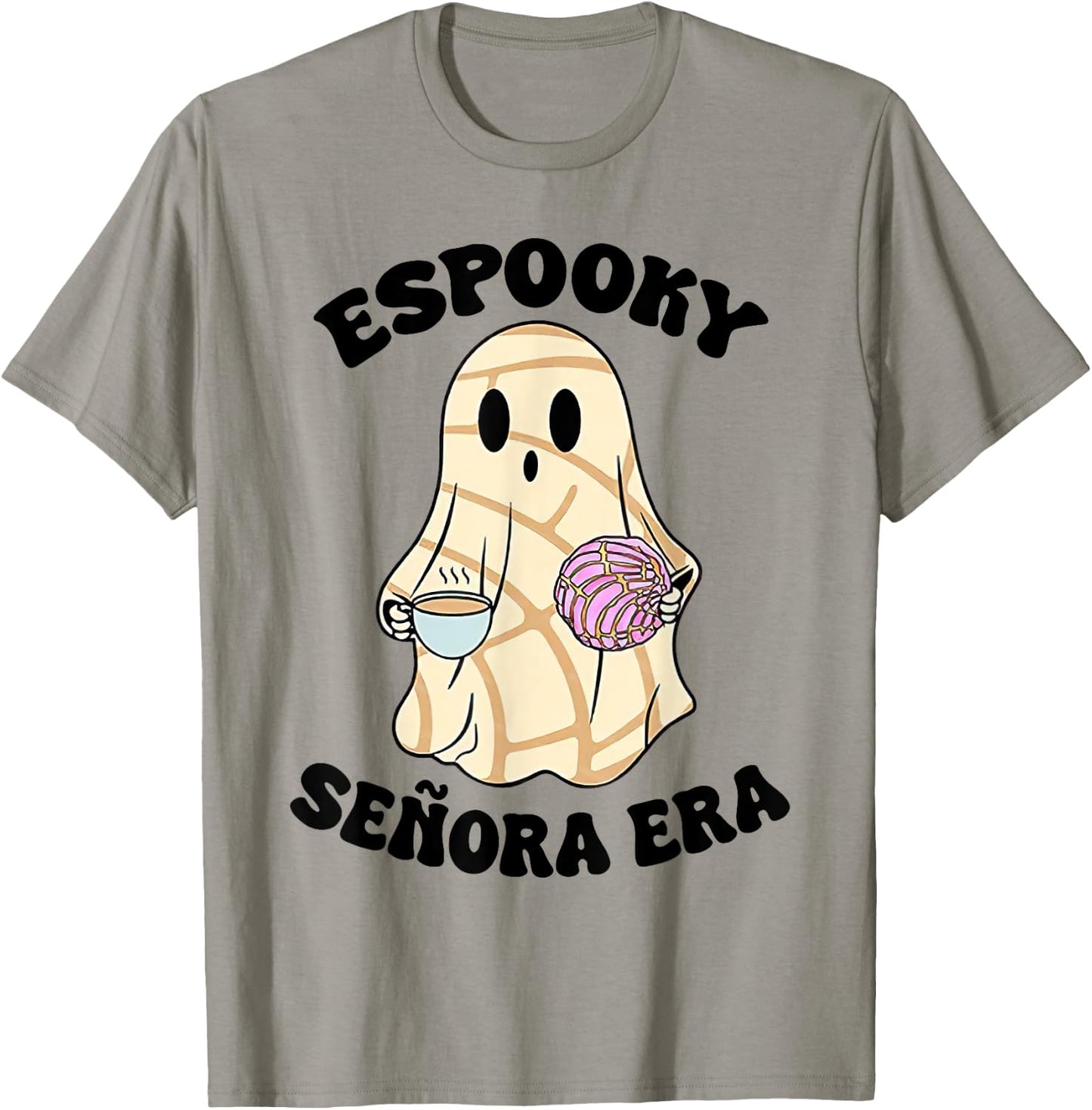 Espooky Senora Era Funny Ghost Mexican Spanish Halloween T-Shirt - T-Shirt | Sand