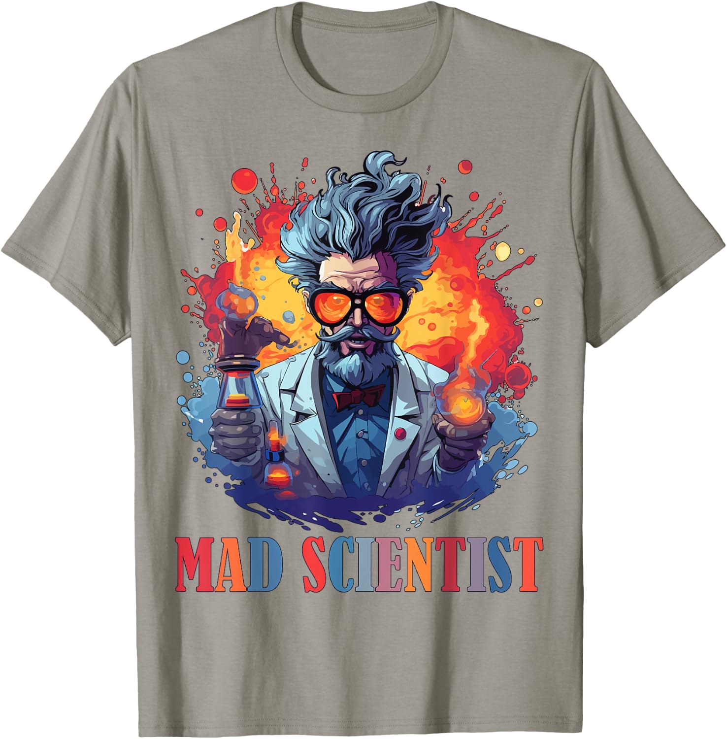 Halloween Mad Scientist Science Teacher Costume Kids Women T-Shirt - T-Shirt | Sand
