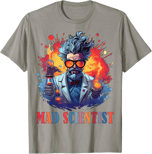 Halloween Mad Scientist Science Teacher Costume Kids Women T-Shirt - T-Shirt | Sand