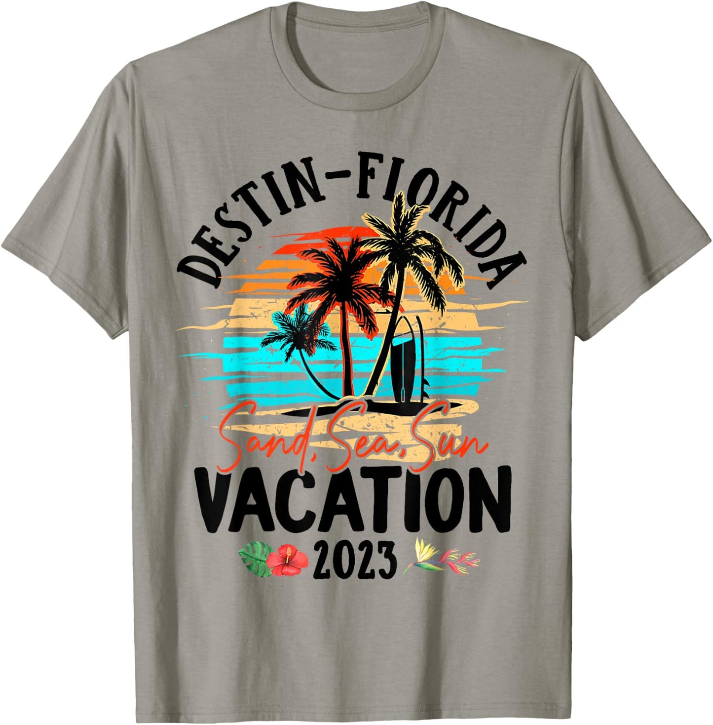 Destin Florida Vacation 2023 Matching Family Group T-Shirt - T-Shirt | Sand