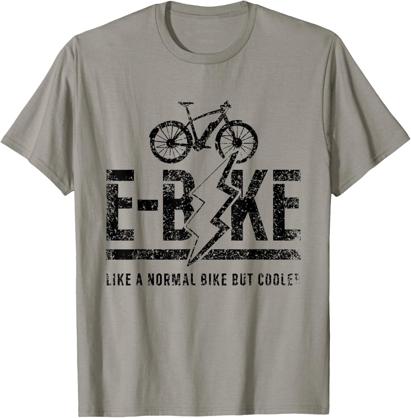 E-Bike Rider Bicycle Electric Cyclist T-Shirt - T-Shirt | Sand