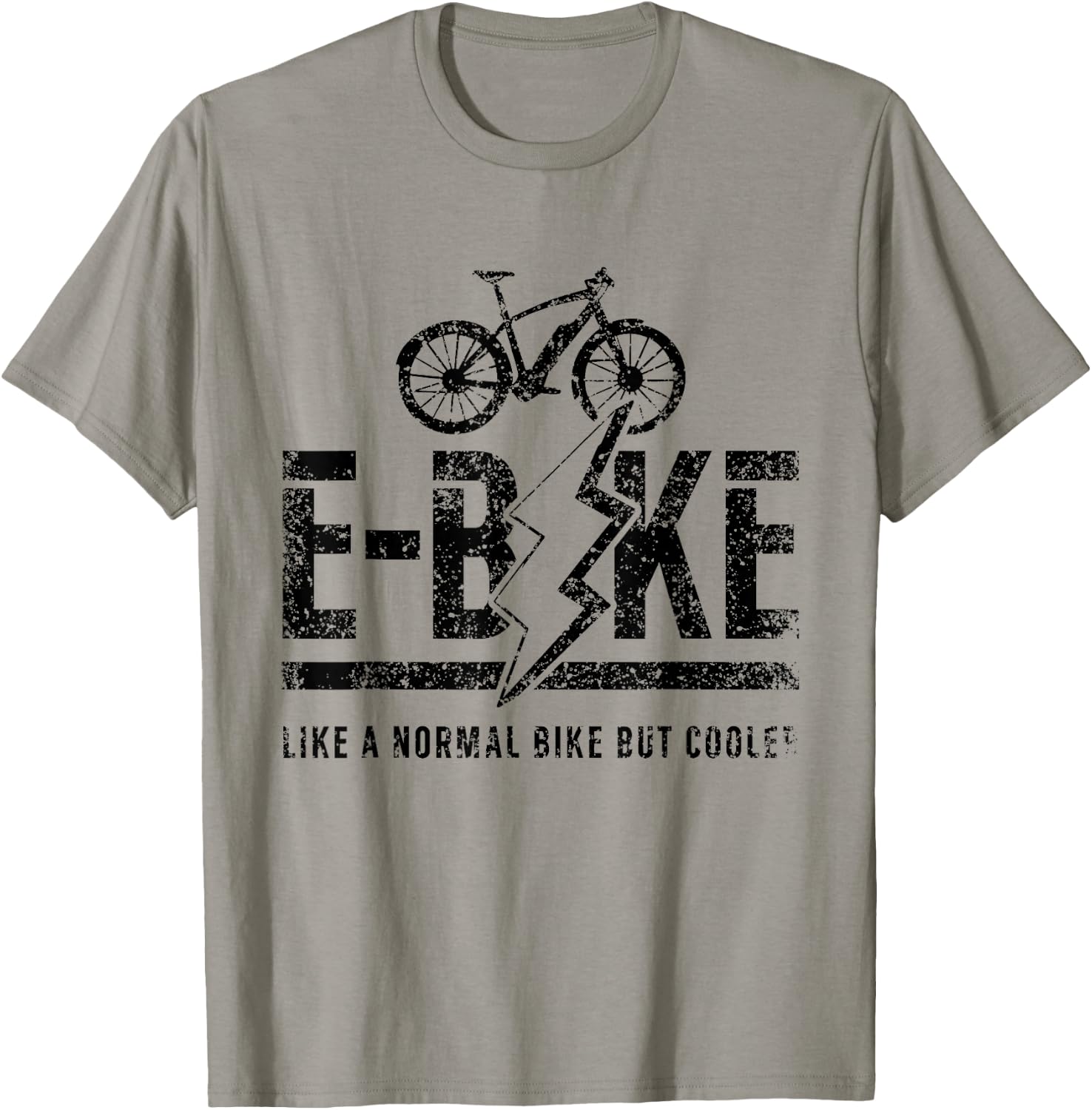 E-Bike Rider Bicycle Electric Cyclist T-Shirt - T-Shirt | Sand