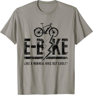 E-Bike Rider Bicycle Electric Cyclist T-Shirt - T-Shirt | Sand