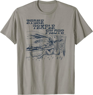 Stone Temple Pilots – Skelly Tans on Silver T-Shirt - T-Shirt | Sand